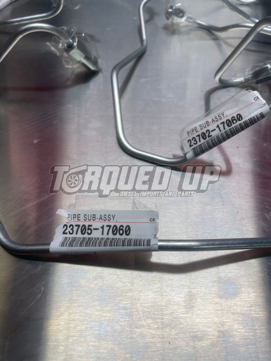 GENUINE Toyota LandCruiser 1HD FTE 4.2L Injector Fuel Injector Pipe Kit of 6